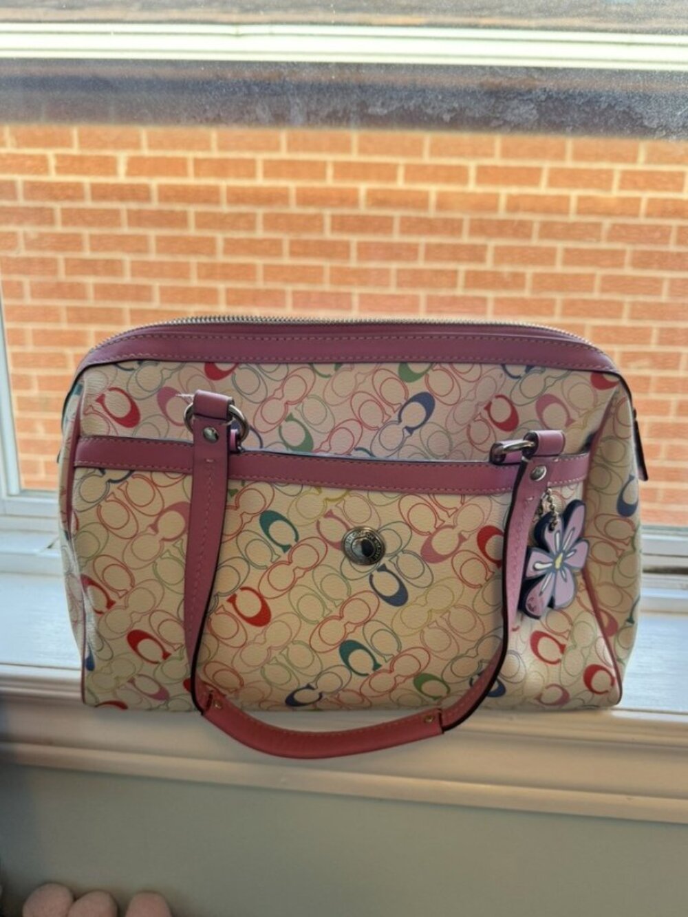 Coach Chelsea Multicolor Signature Satchel